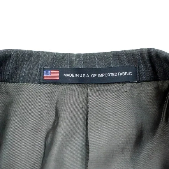Hart Schaffner Marx Striped Suit Jacket